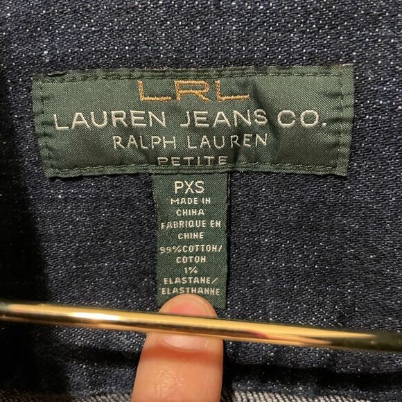 EUC Ralph Lauren Jean Company Jean Jacket Petite Sz. XSmall - Picture 5 of 8